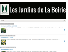 Tablet Screenshot of lesjardinsdelaboirie.com